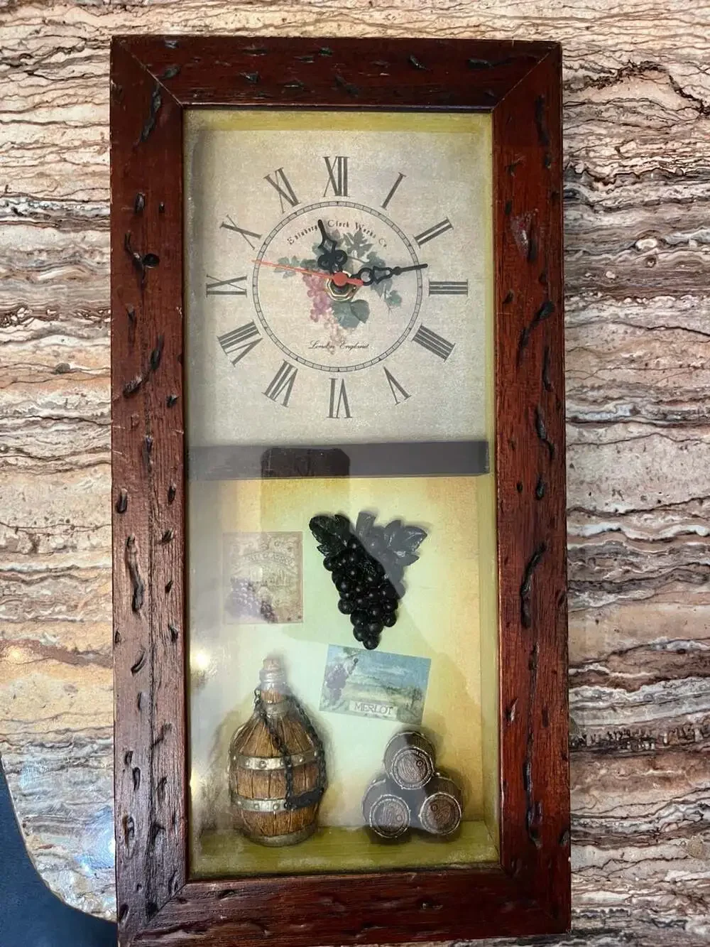 Edisbury Clark Works Co. Wine Themed Wall Clock